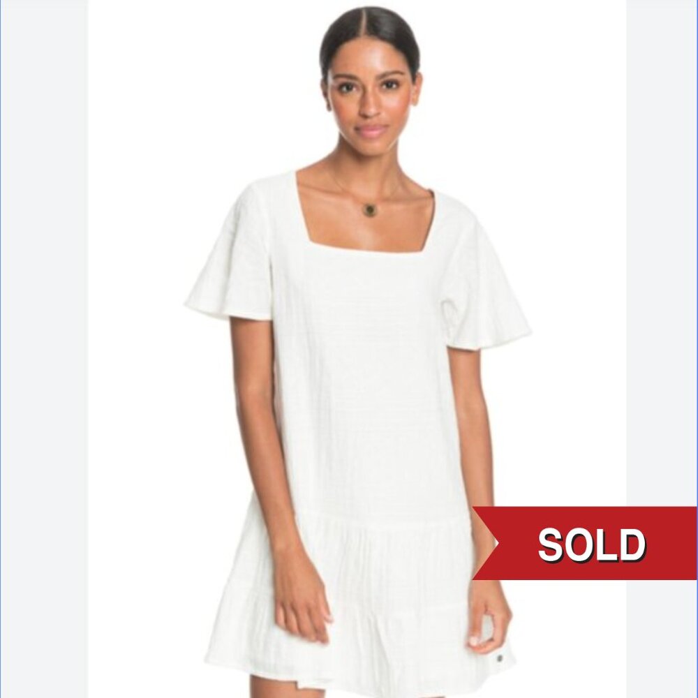 ROXY White Dress - size L -  NWT